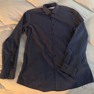 Zara long sleeve man dress shirt slim fit